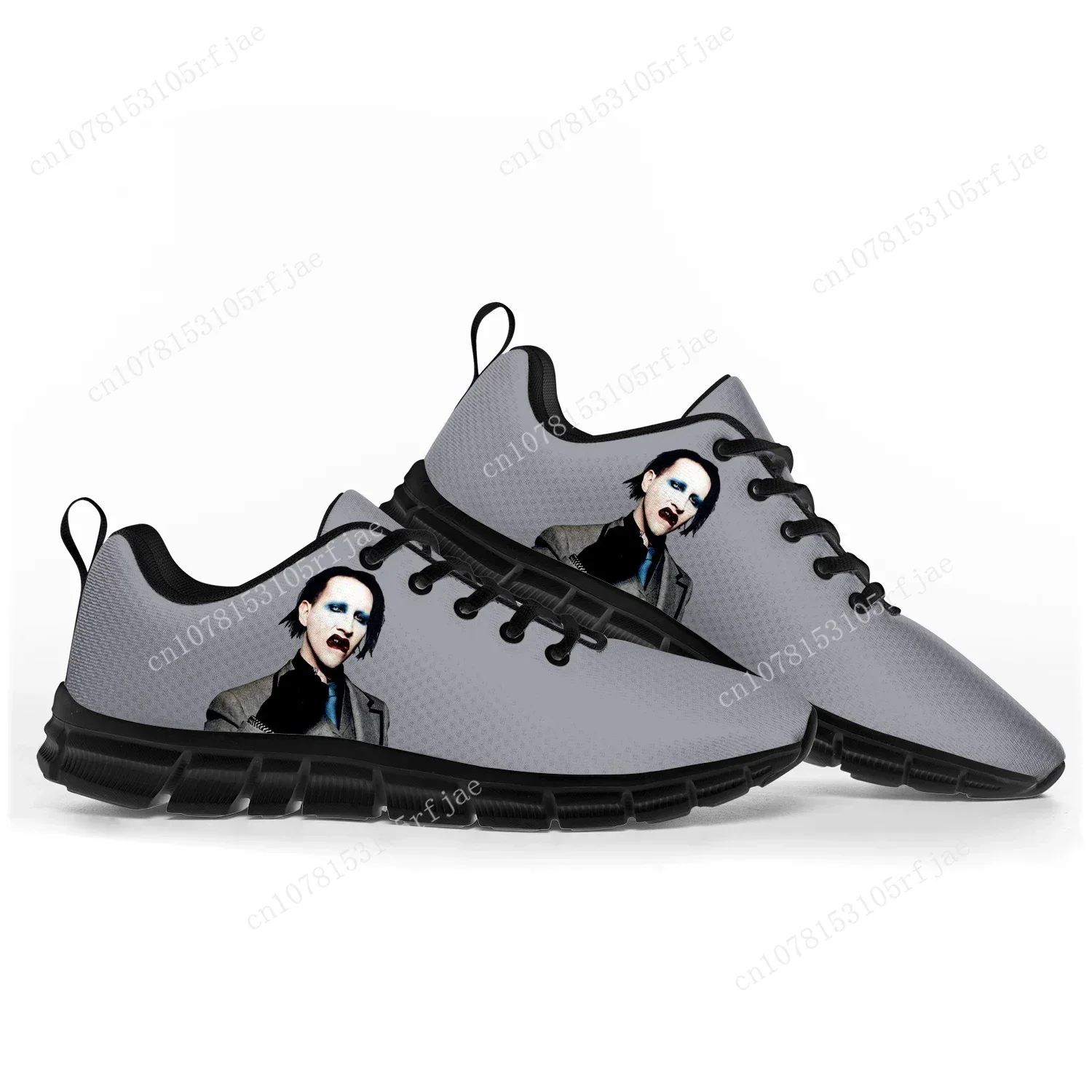 

Marilyn Manson Rock Band Music Singer Sports Shoes Mens Womens Teenager Sneakers Custom High Quality Couple Shoes