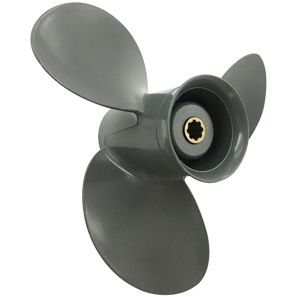 Boat Propeller 9 1/4x8 Fit for Honda Outboard 10HP-20HP 3 Blades Aluminum Prop 8 Tooth Propel RH OEM NO: 58130-ZV4-008AH 9.25x8