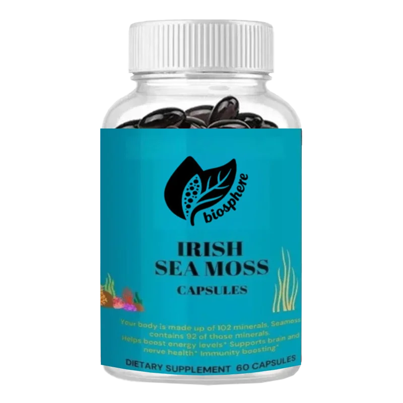 Irish Seaweed Capsules  Swordfish and Burdock Roots - Immune Support, Digestive Health, and Inflammatory Response Supplements