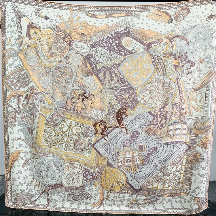 

Легкий роскошный нежный кавказский рыцарь на осень и зиму, теплый шелковый шерстяной большой квадратный шарф, офисный шарф, шаль двойного назначения