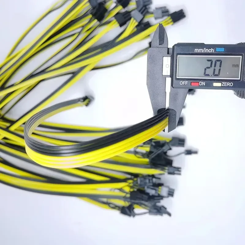 Adaptador Cable de extensión Tarjeta gráfica Minería 62 cm Pcie Cable de alimentación Cable divisor Cable de extensión de alimentación 6 pines a 8 pines