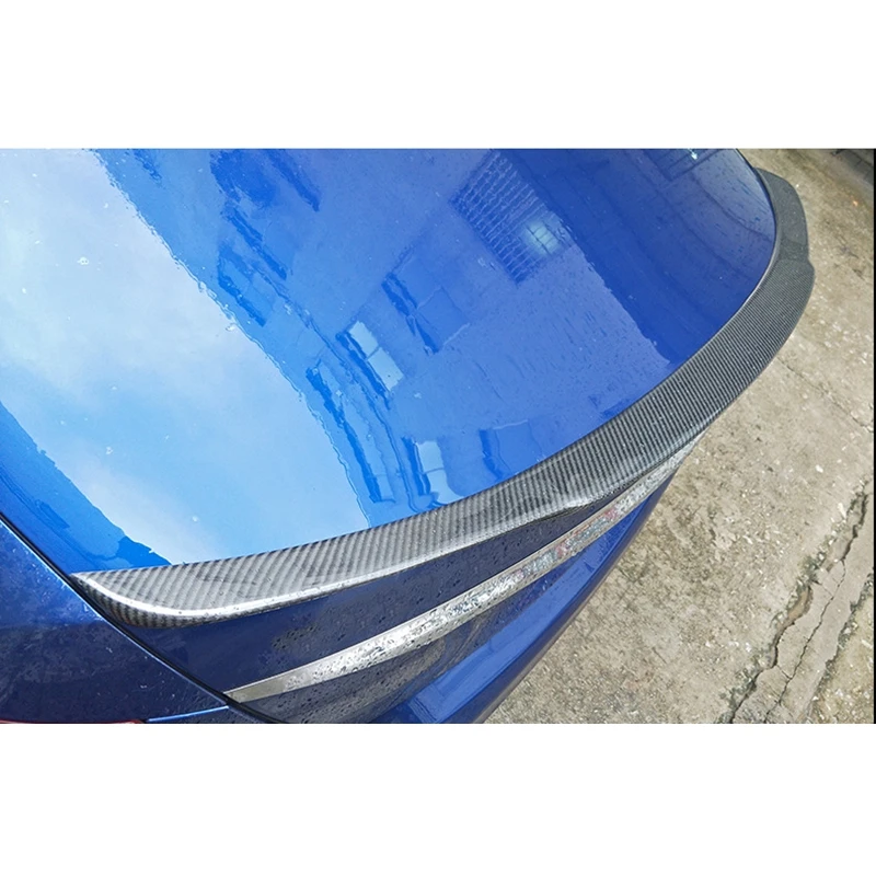 FOR Mercedes-Benz C-Class W205 4Door sedan Carbon Fiber Rear Spoiler Trunk Wing 2013-2022 FRP Forged carbon