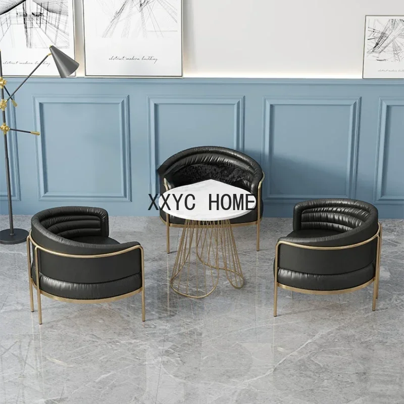 

Coffee Shop Table and Chair Combination Negotiation Business Reception Sofa Light Luxury Table and Chair