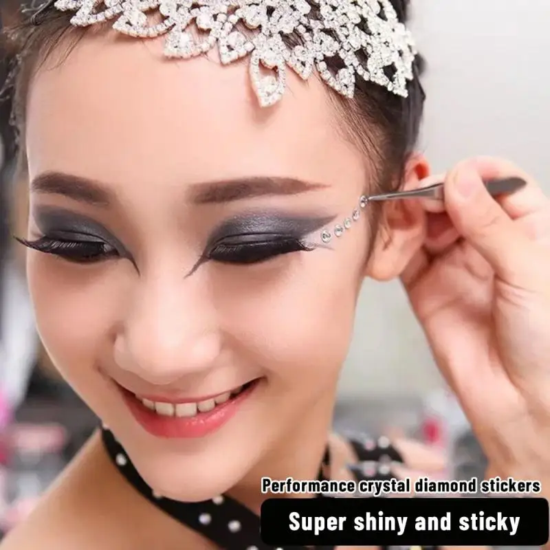 Self Adhesive Pearl Face Tattoo Face Jewels Beauty Body Brow Makeup Eyeshadow Stickers 3D Beauty