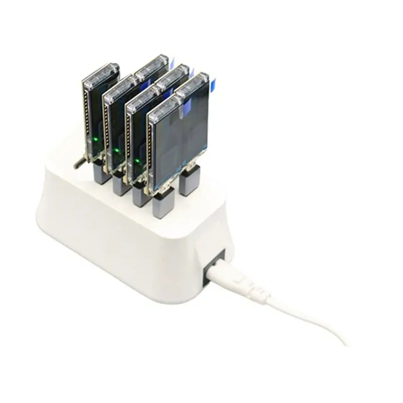 

Bitcoin Solo Miner Nerd Miner V2 780Kh/S With T-DISPLAY-S3 And 7 Port USB Hub Efficient BTC Mining Station UK PLUG