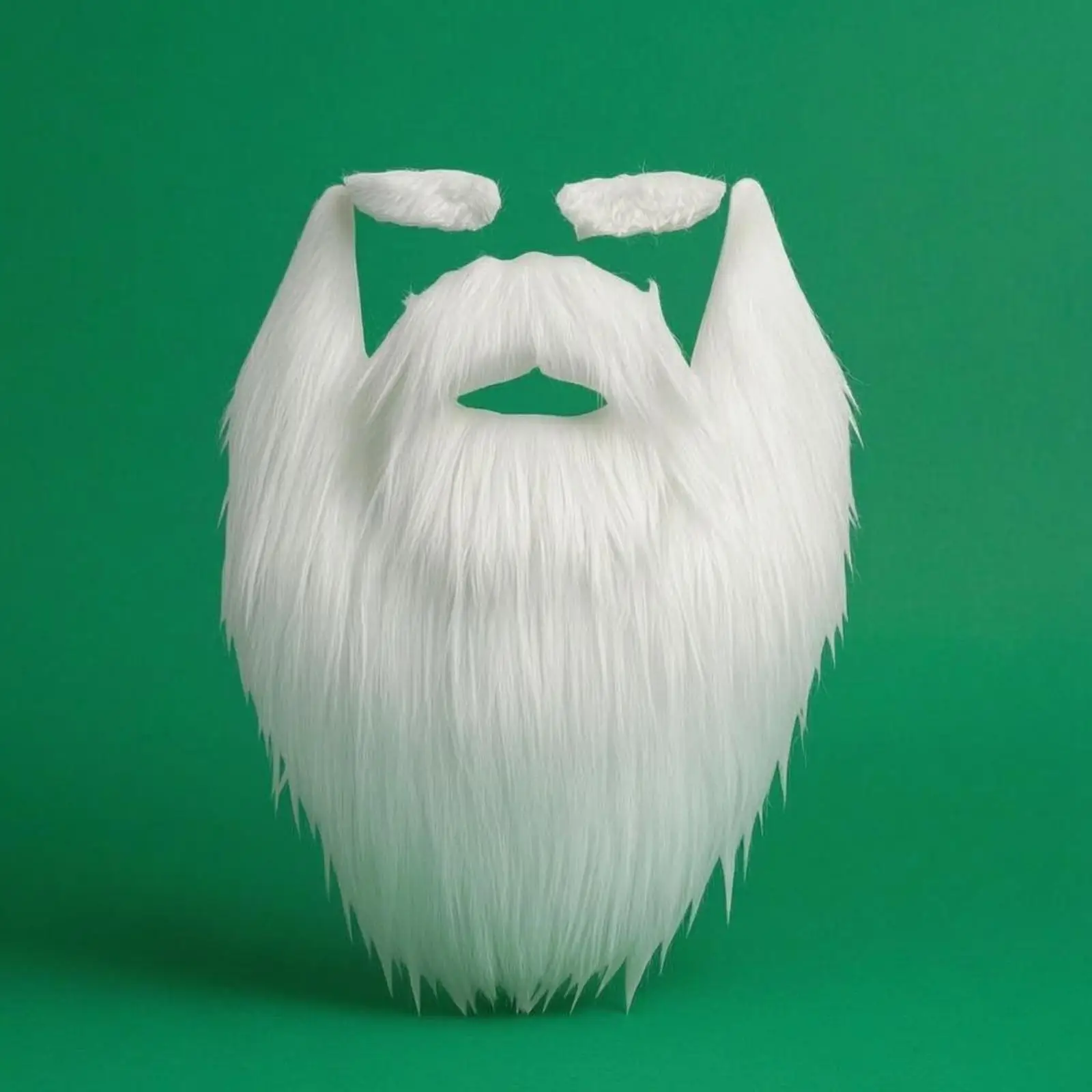 Santa Beard Set Bushy White Santa Costume Beard Cloth Textile
