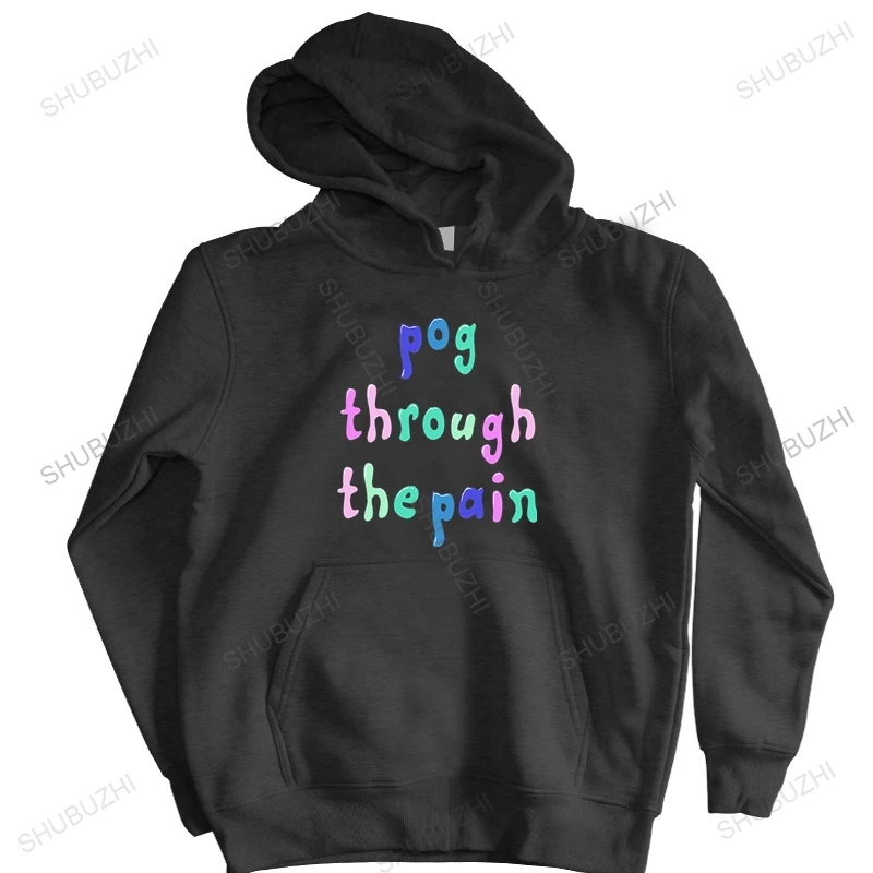 Anime autumn winter hoodies Tommyinnit Pog Through The Pain Printed hooded zipper pullover Men Funny hoodie