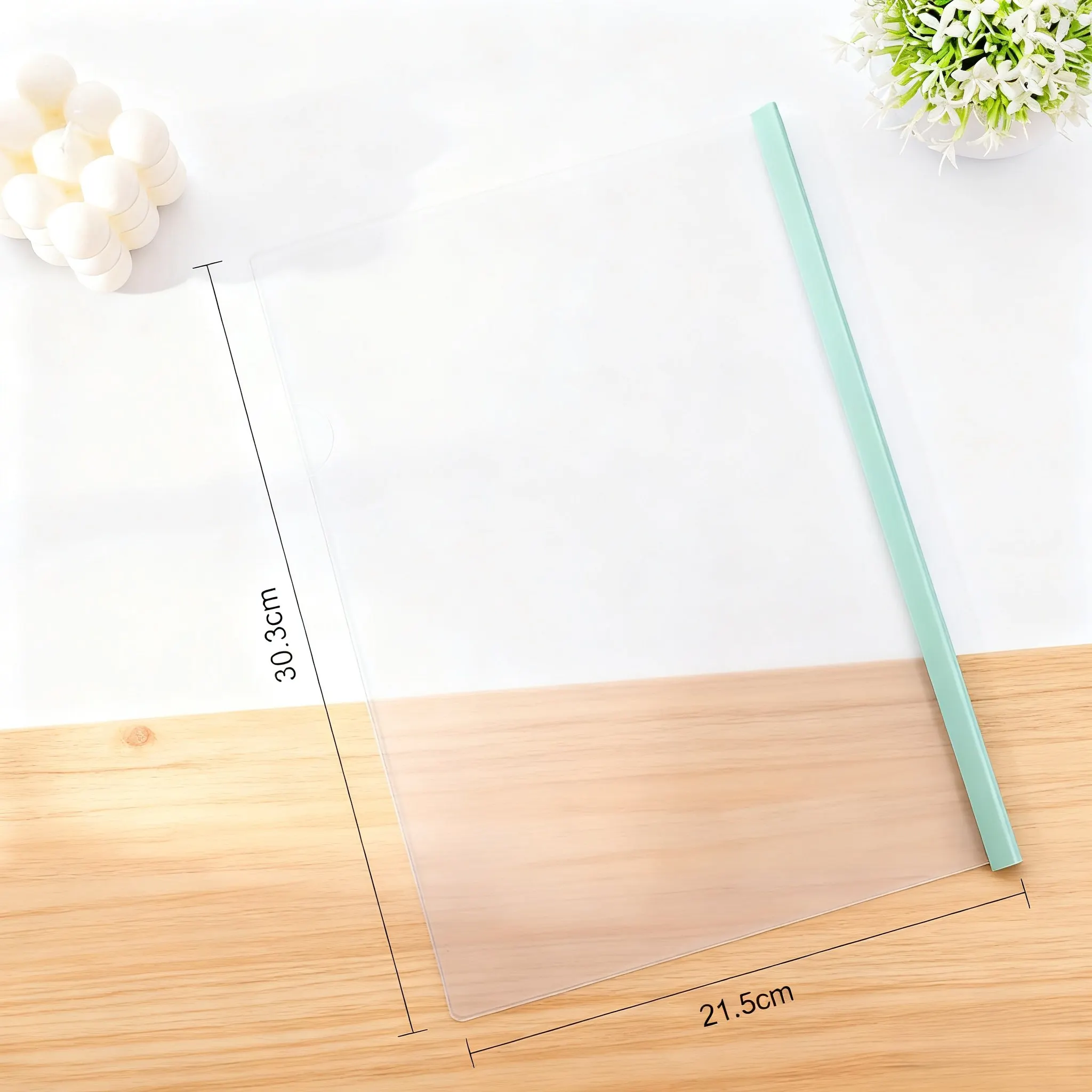 Pull Rod Folder, Lever Folder, Morandi Colorful Loose-Leaf Transparent Report Folder, Office Document Storage Folder