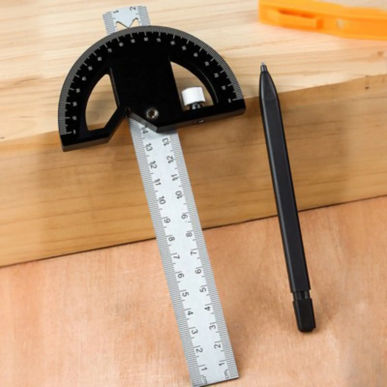 Picture 6: Adjustable Woodworking Square Stainless Steel Movable Angle Gauge Adjustable Protractor Square Multi Function for Carpenters