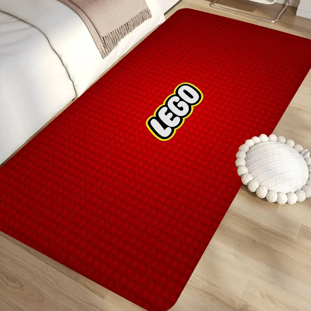 Famous Toy Brand L-LEGO Floor Mat Rectangle Anti-slip Home Soft Badmat Front Door Indoor Outdoor Mat Welcome Doormat