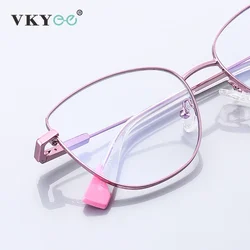 VKYEE  Luxury Blue Light Blocking Reading Glasses Women Retro Cat Eye Eyewear Optical Frame Prescription Eyeglasses For Women