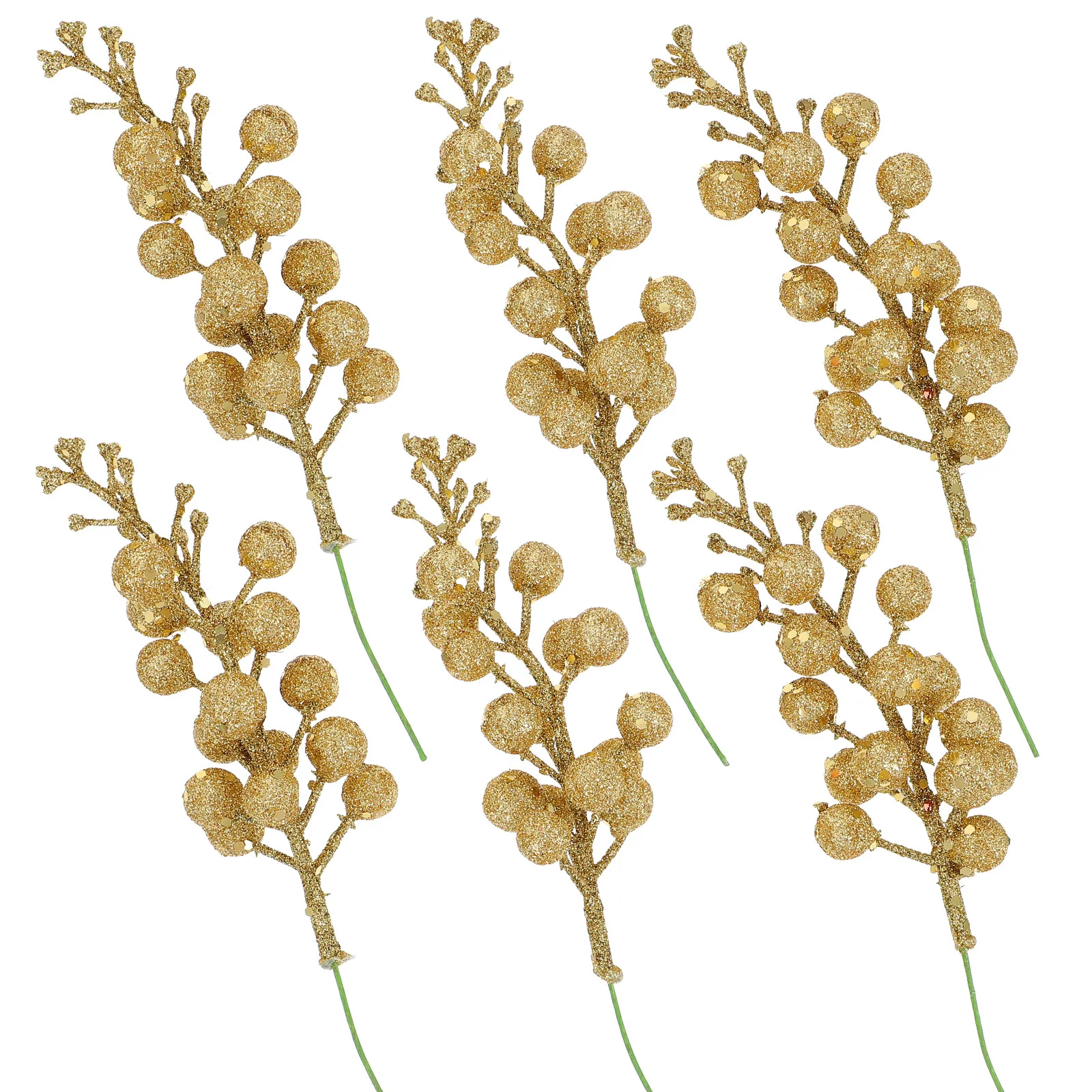 

6Pcs Christmas Tree Decorative Foamed Berry Accessories Wreath Ornament Garden Office Bar Party Decoration Christmas Tree Decor