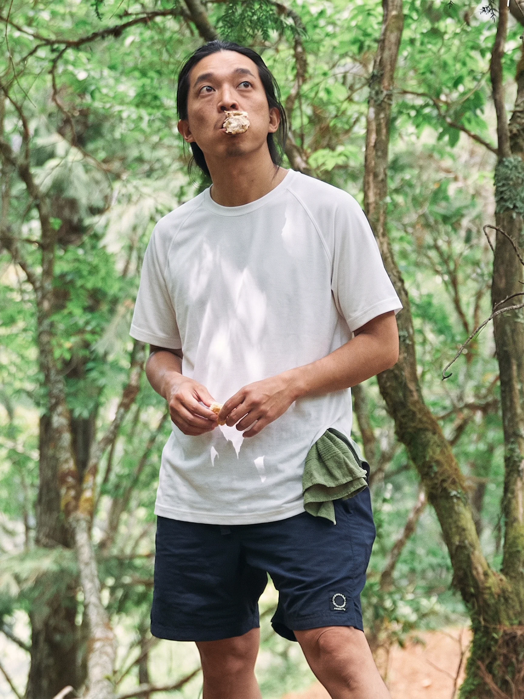 Lightweight Quick-Dry Merino Wool Short-Sleeve Outdoor Sports T-Shirt Breathable Skin-Friendly Pure Color Men's round Neck T-...