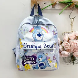 INS Care Bears Cartoon zaino Anime stampato Trendy New Casual Travel Bag Kawaii Girl giocattolo per bambini regalo creativo a sorpresa