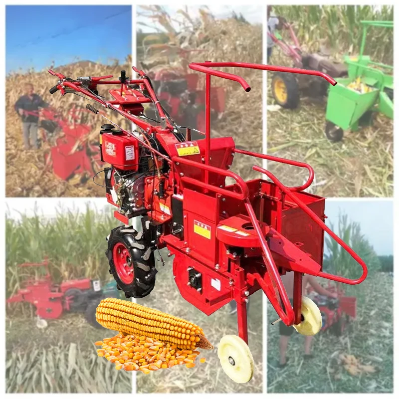 High Quality Combine Corn Harvester Corn Cob Harvesting Machine Corn Silage Harvester Machine