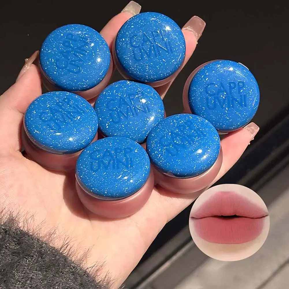 Lápiz labial de niebla de barro de labios enlatado, rosa ligeramente borracho, crema hidratante mate, Mousse, maquillaje, tinte de colorete de labios, brillo de terciopelo sólido Y9E8