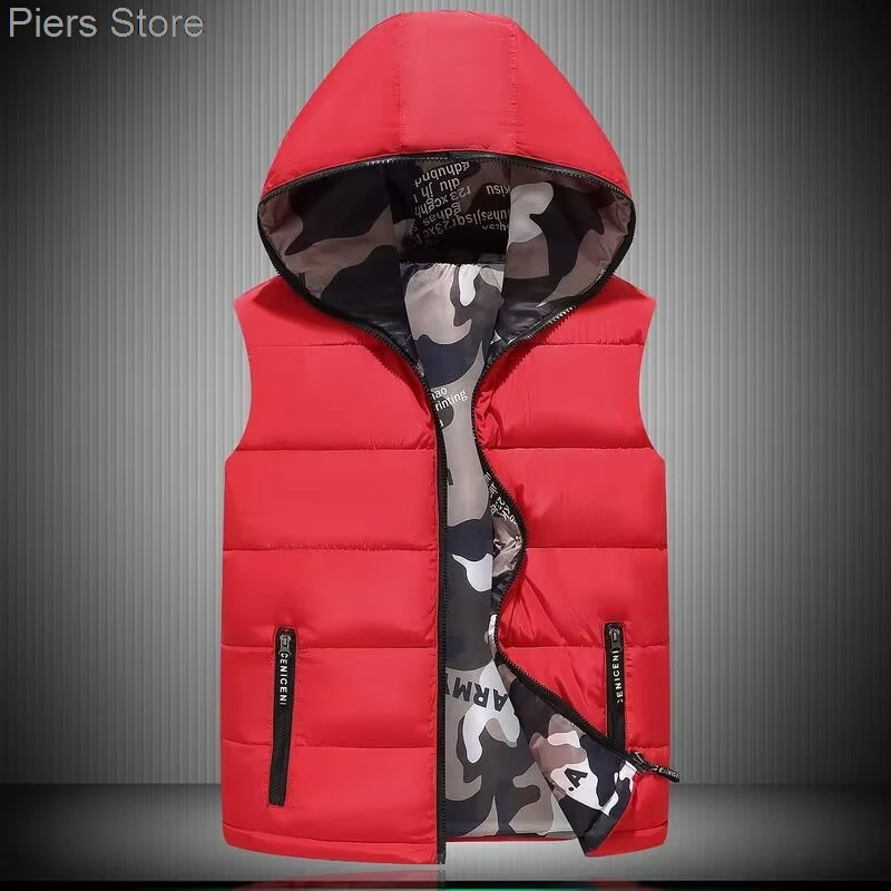 Outono inverno algodão colete jaqueta feminina 2025new sleevele parkas engrossar colete quente casaco feminino senhoras topos