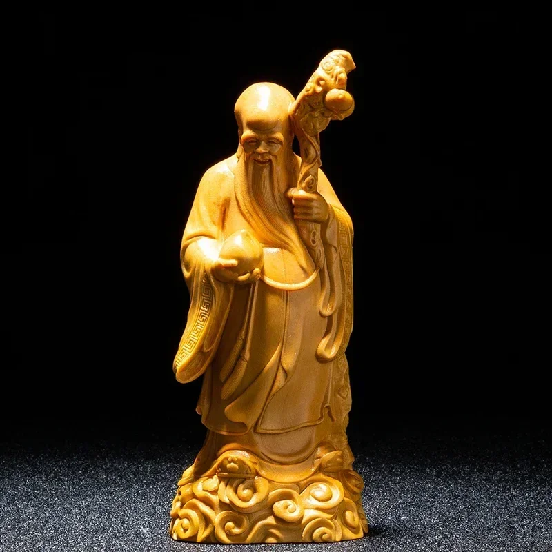 15 см фэн-шуй FU LU SHOU статуя трех богов деревянная статуя ремесла Бог талисман молится статуя домашний декор