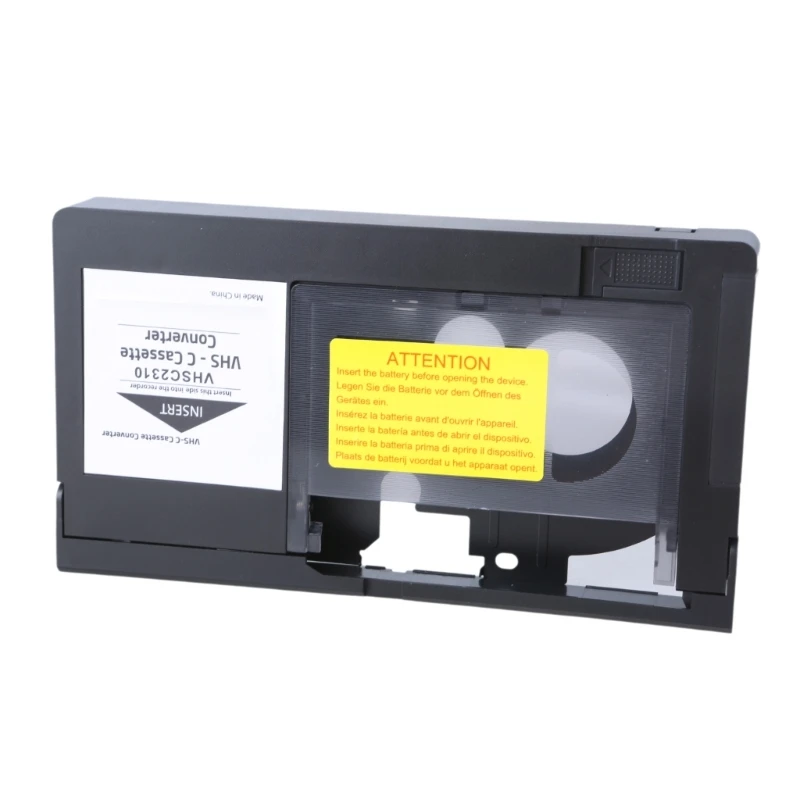 R91A Convert Your Memories VHS C SVHS Tape Adapter, VHS C to VHS Cassette Adapter Effortless Video Transfer to Digital Output