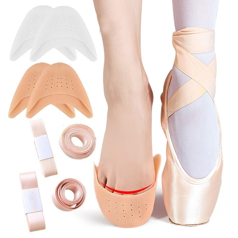 Zapatos de punta de Ballet de bailarina de satén para niñas, zapatos de Ballet para niños y adultos con cintas, zapatos de bailarina de práctica