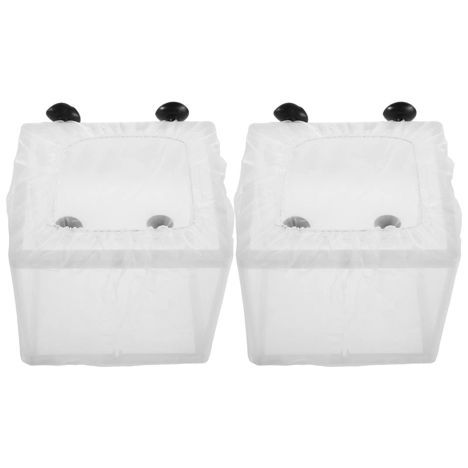 

2Pcs Aquarium Breeding Isolation Box Floating Fish Hatching Box with Breathable Mesh Net for Small Pet Fish Breeding and
