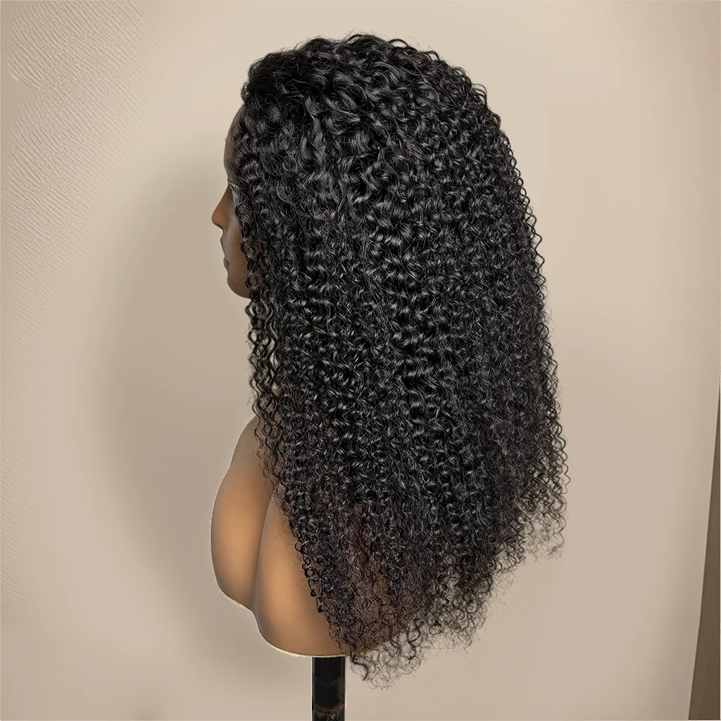 ملكة جمال رولا نصف الباروكات شعر الإنسان غريب مجعد نصف شعر مستعار للمبتدئين ودية عقال مجعد غلويليس الباروكات