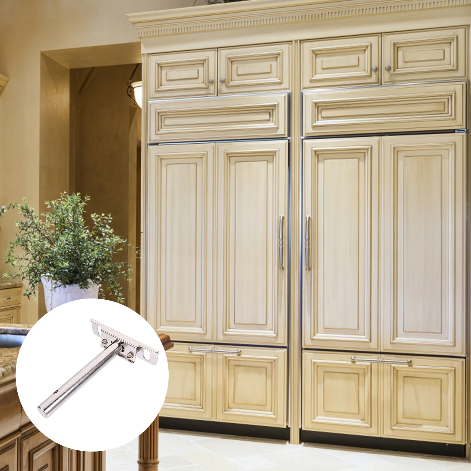 

4 Sets Floating Shelf Brackets Invisible Partition Nail Nickel Plated Steel Concealed Blind Rack Support Sturdy Hidden Shelf