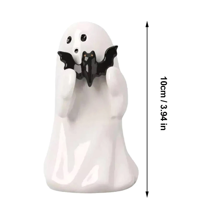 Fantasma che abbraccia la statua di zucca carino ornamento di Halloween Halloween fantasma zucca figurina resina artigianale decorazione della casa