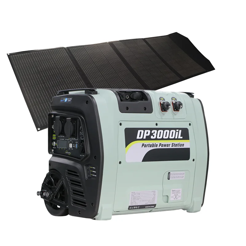 Portable 3000W LiFePO4 Solar Power Station with MPPT Controller and Pure Sine Wave Inverter External Battery Source for Car