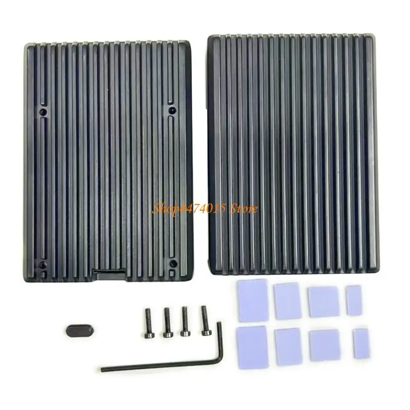 

K1AA Heavy Duty Metal Enclosure Case Advanced Cooling Box for RaspberryPi5 5B
