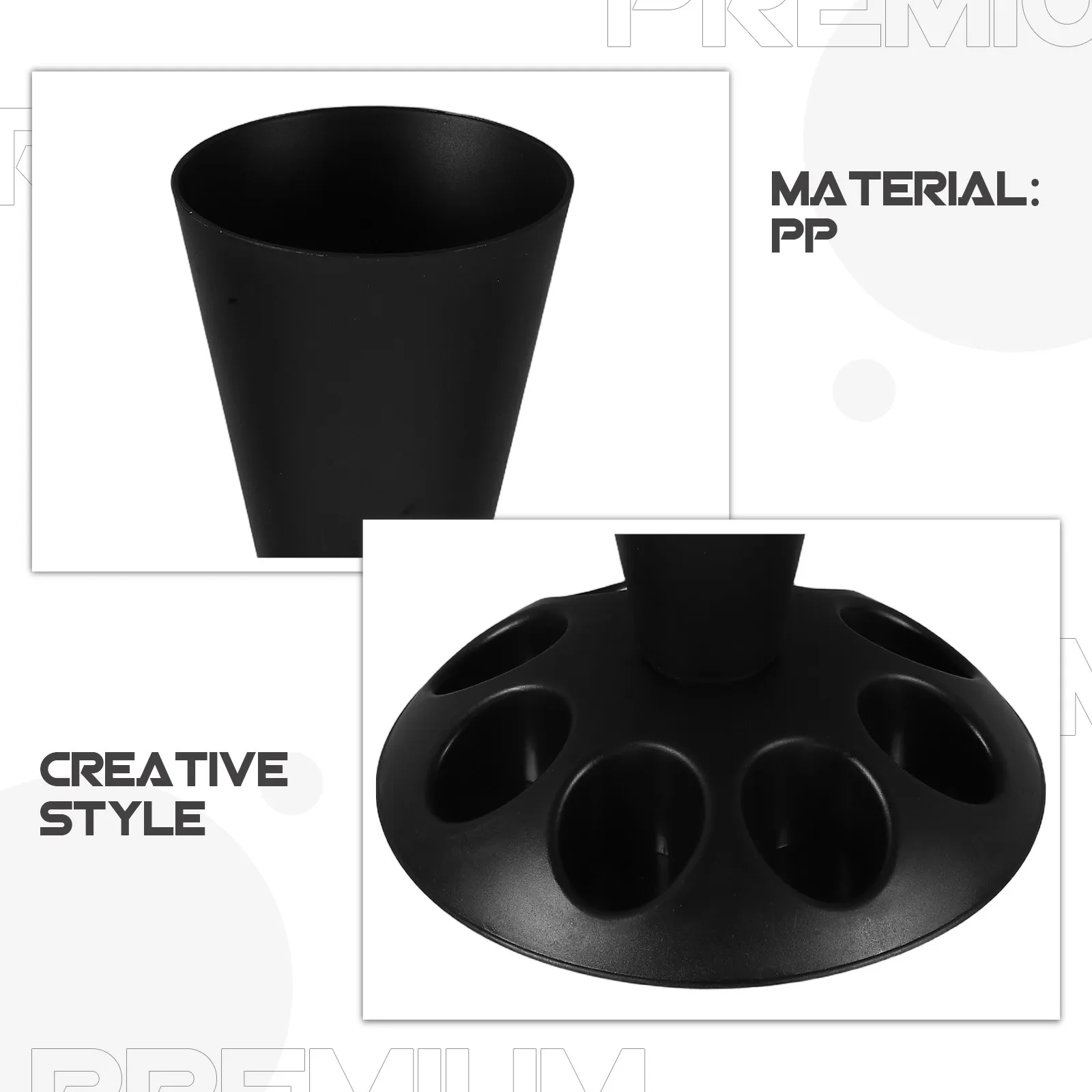 Heavy Duty Pastry Bag Stand with 12 Universal Nozzle Slots Baking Essential for Cake Decorating Tools Professionals Beginners