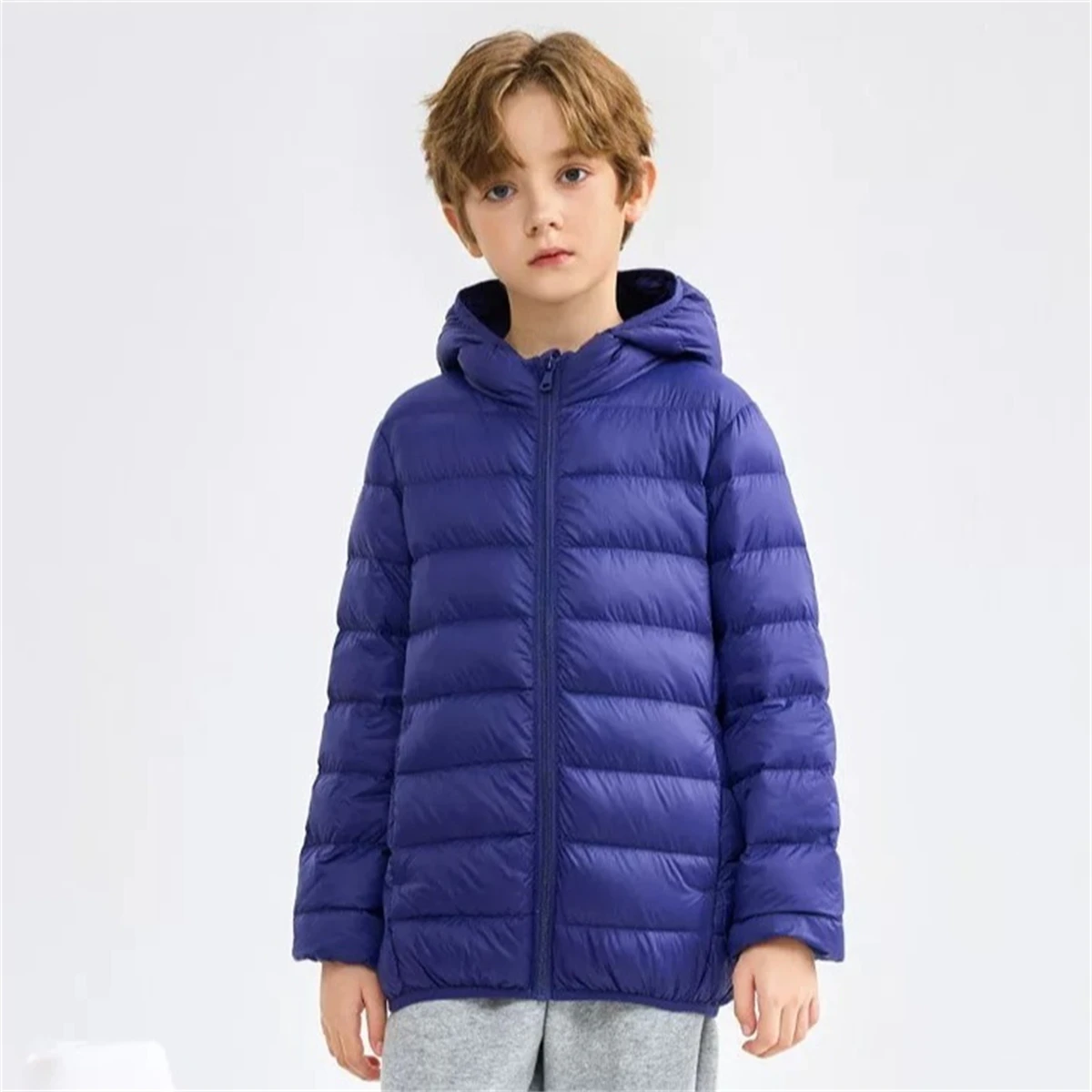 

Autumn and Winter Warm cotton jacket Hooded Children's clothing Daily lightweight Warm and comfortable