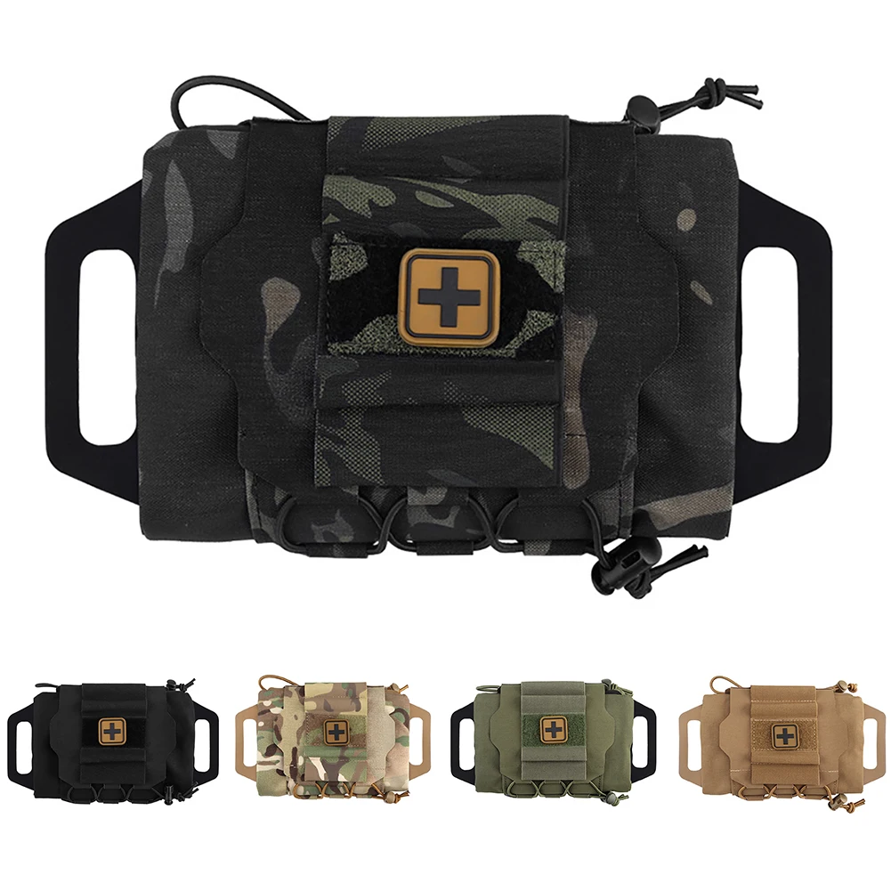 Molle Medical Kit Pull-Out Separation Rapidly Deploy Medical Kits with Grip Survival First Aid Kit Outdoor Hunting Accessories