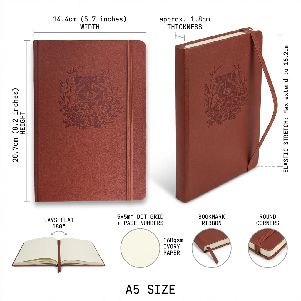 Caderno A5 com Pauta de Pontos - Notebook Dotted A5 avaliação e preço