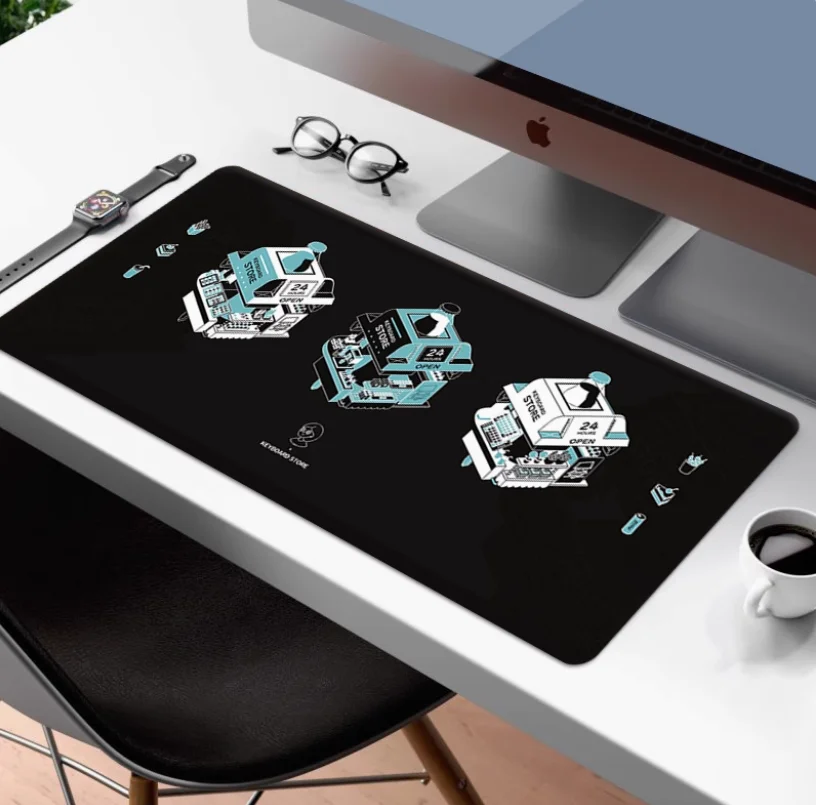 

Octopus Axle Station Custom Gaming Mouse Pad Natural Rubber Mausepad CuteTable Accessories Computer Large Big Cool Laptop Mat