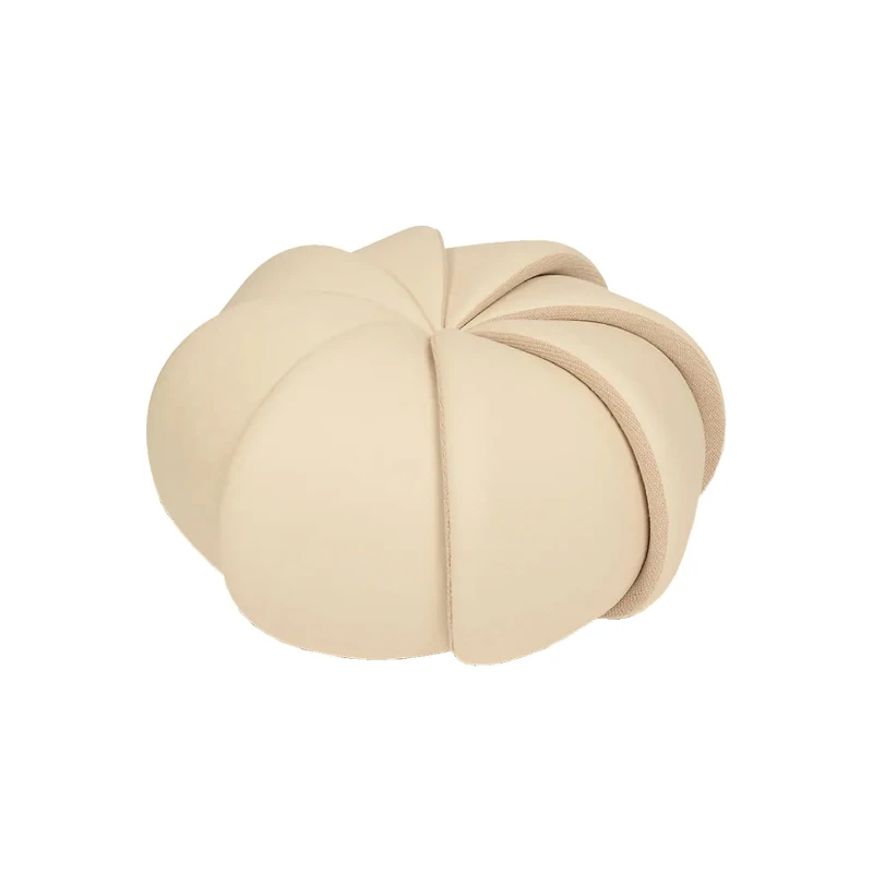 

Elegant Petal - Round Stool – Spiral Ornament & Wool Lined Seat, Adds Charm to Living Room & Waiting Areas