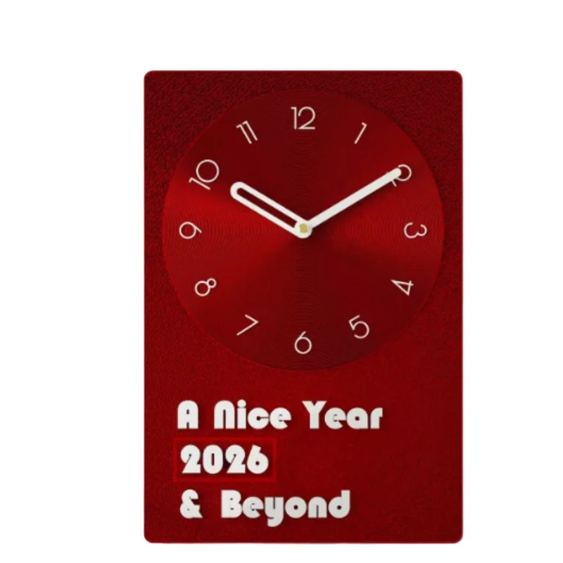 

Ultra-quiet creative three-dimensional minimalist clock wall-mounted household simple living room clock