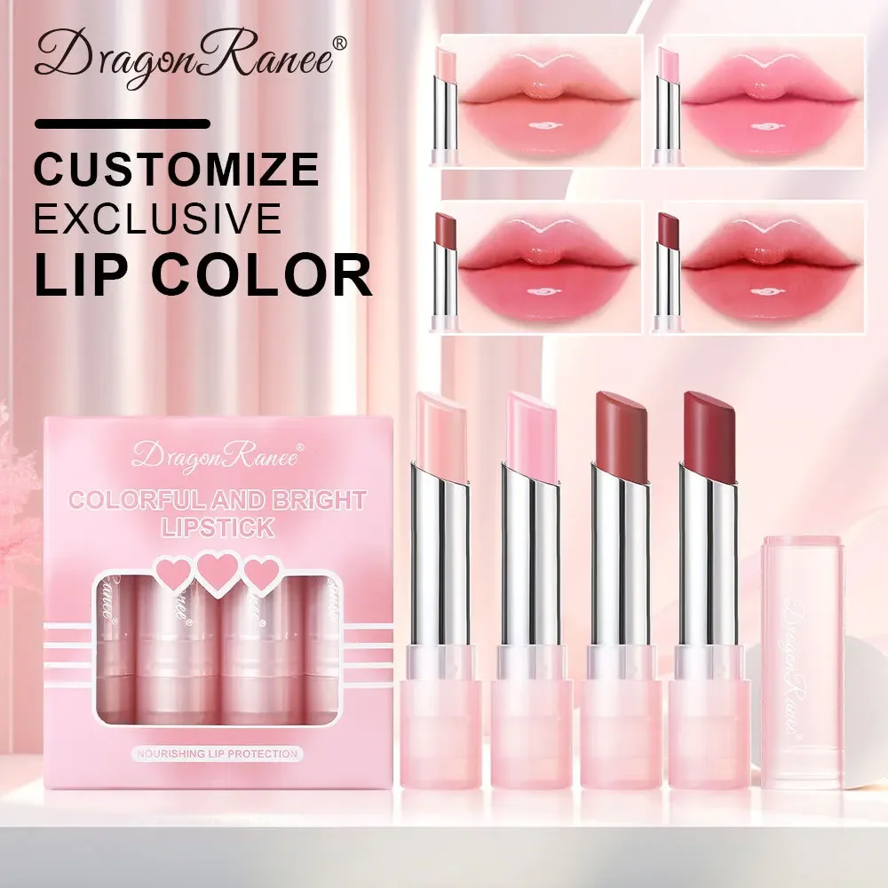 Bálsamo labial colorido de gelatina, máscara hidratante para primer labial, brilho em bastão, ilumina linhas, ameixa, cuidados com os lábios, maquiagem cosmética