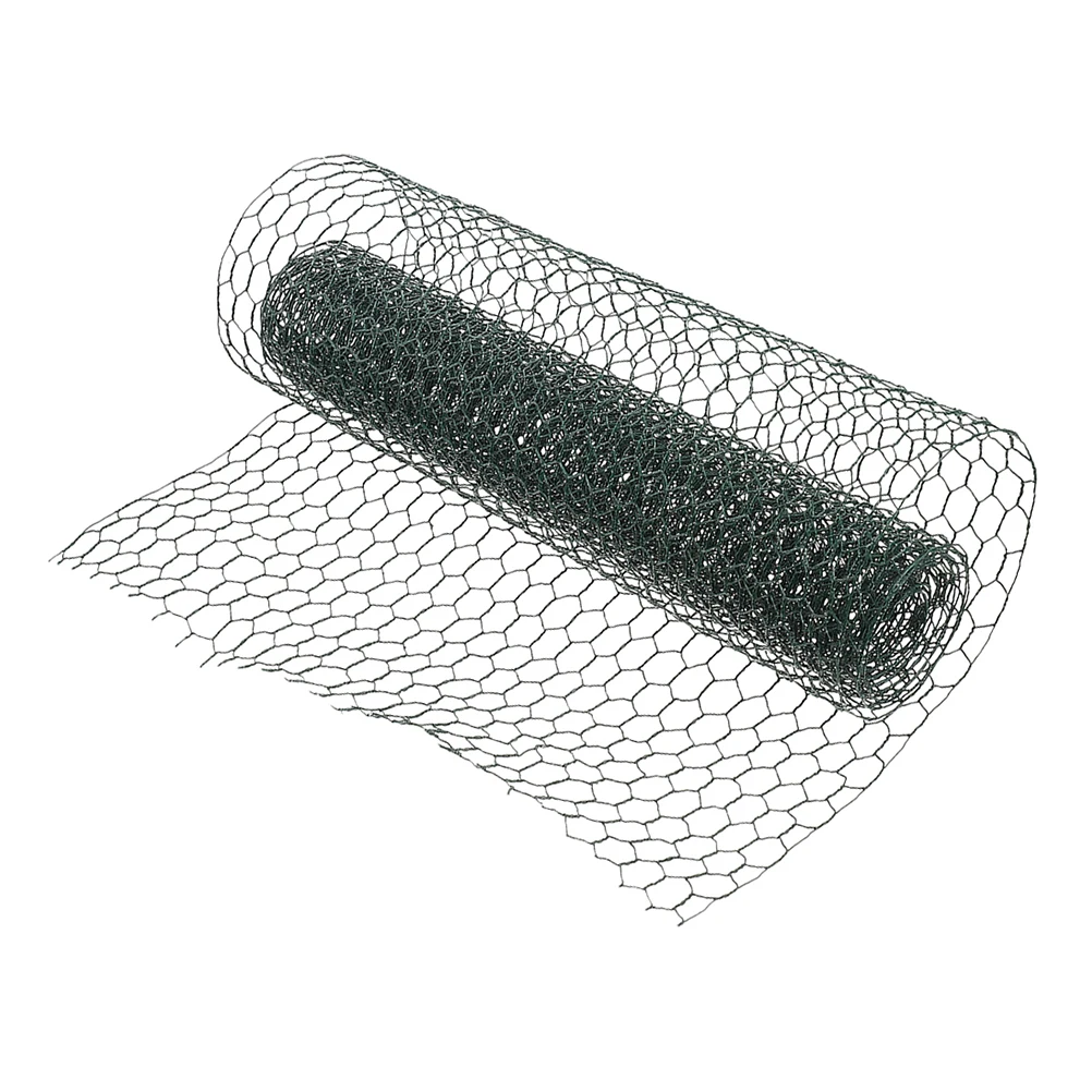 

Chicken Wire Net Fencing Galvanized Hexagonal Metal Mesh Garden Poultry Breeding Yard Fence Multi use Plants Cage
