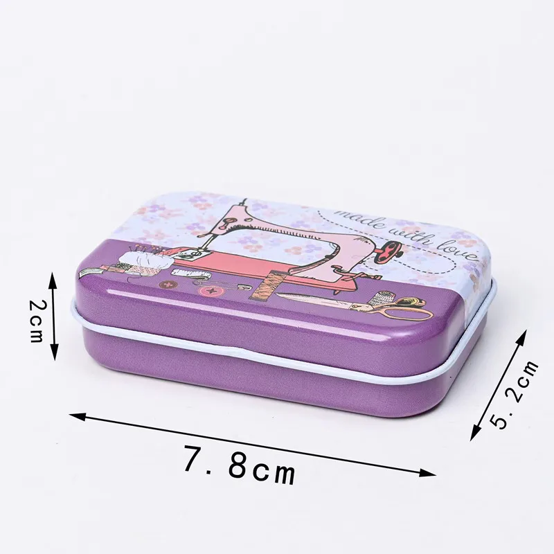 4Pc Collectables Tin Boxes Metal Storage Box Candy Box Birthday Wedding Party Favor Cosmetic Jewelry Organizer Travel Packaging