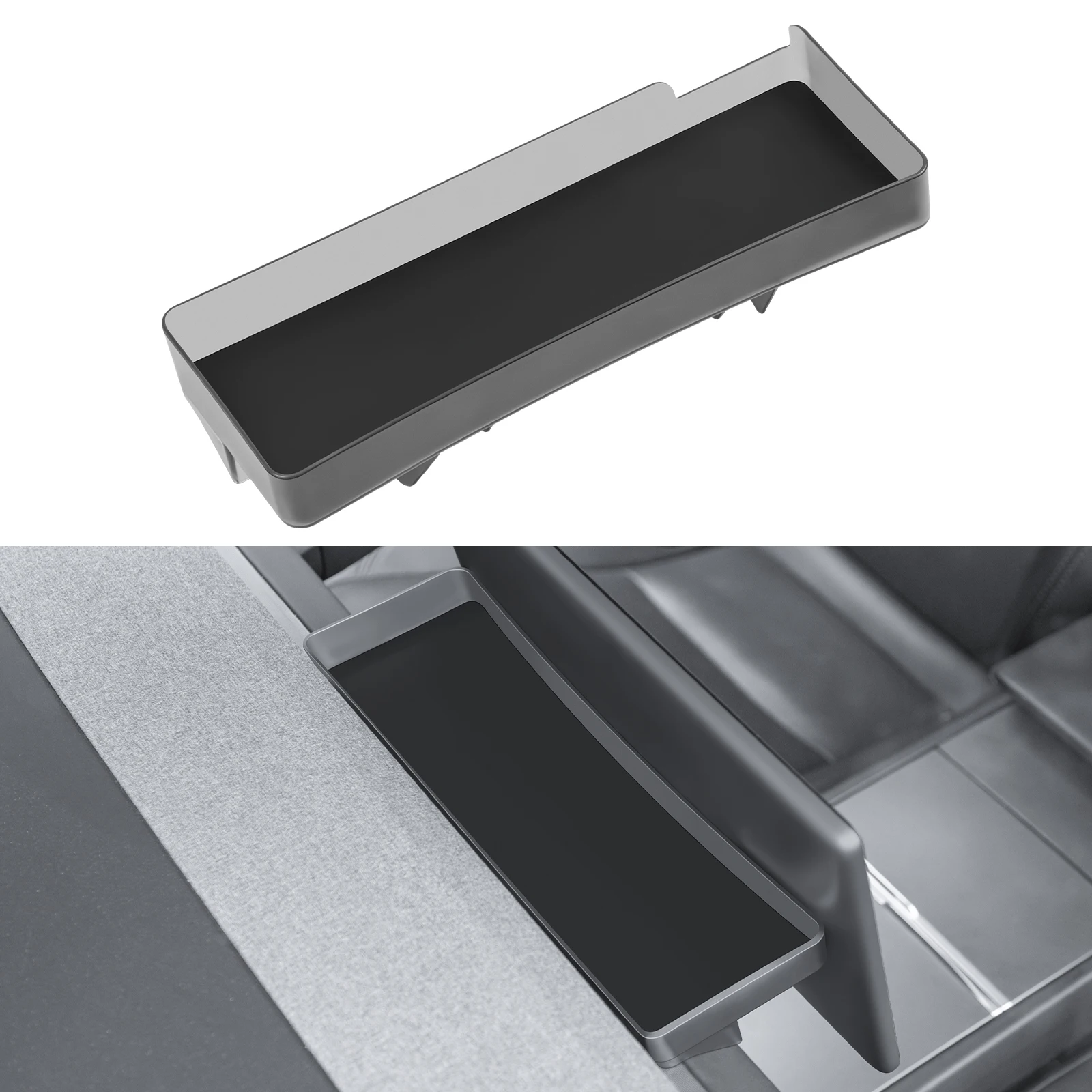 

Upgrade Behind Screen Storage Box for 2024-2025 Tesla Model 3 Highland and 2025-2026 Model Y Juniper Accessories