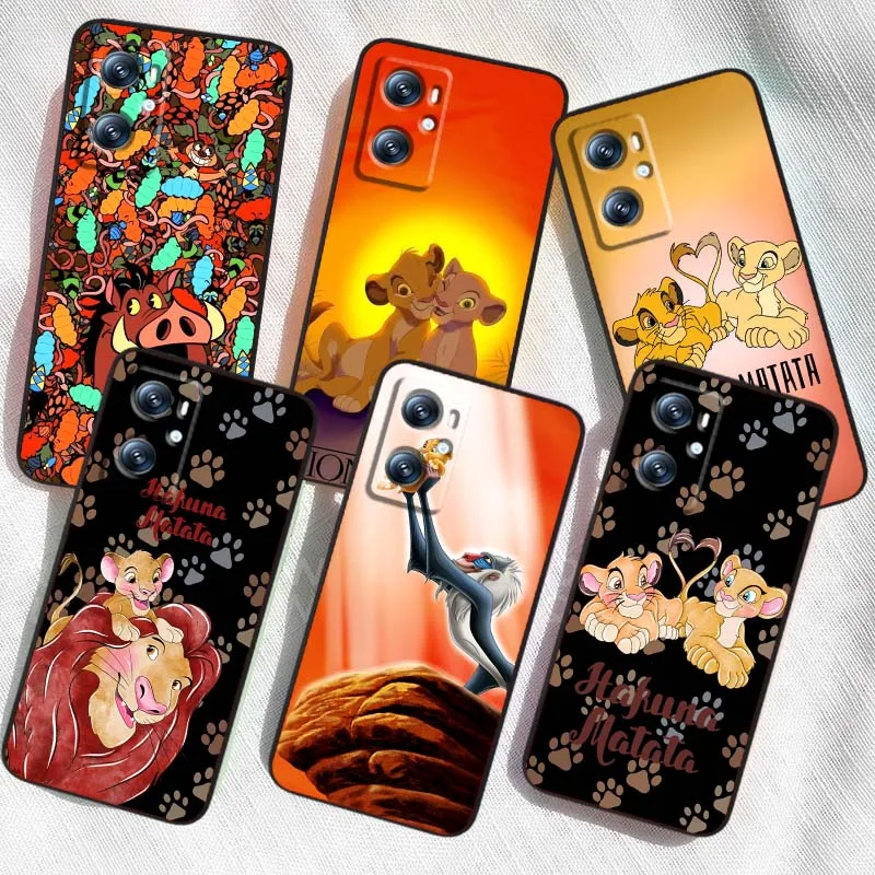 

Disney The Lion King For OPPO Reno 7 A96 A40 A58 5 6 Realme GT A74 A78 Neo2 A74 A78 Find X5 X3 X7 X8 Black Phone Case