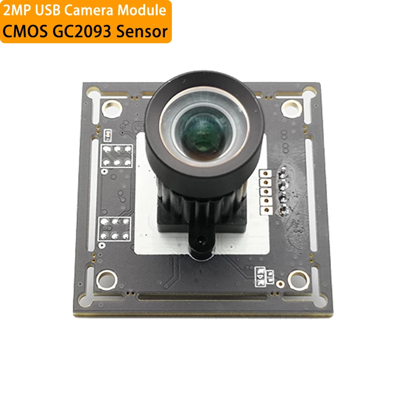 

2MP USB Camera Modules 1080P CMOS GC2093 Sensor With 3.6mm Lens PCB Board USB Free Drive For Face Recognition Video Camera