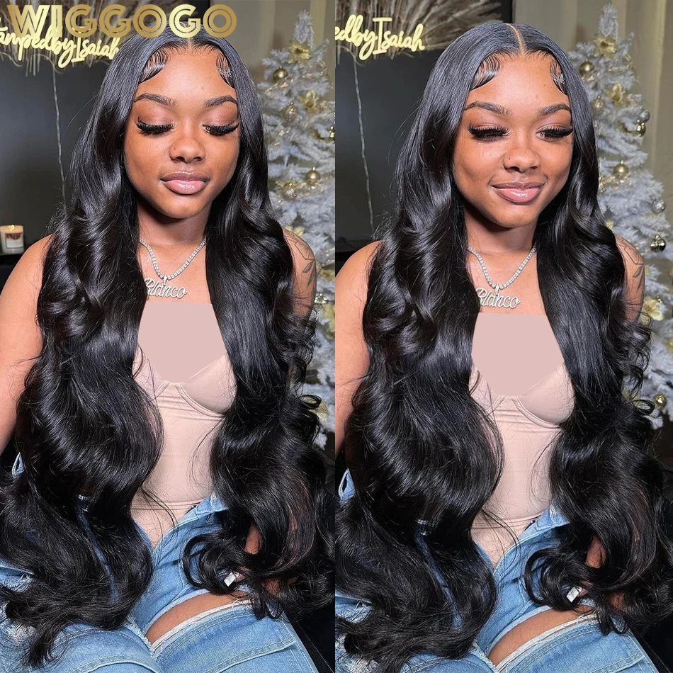 Wiggogo 40 Inch Body Wave Human Hair Wigs 13X6 Hd Lace Frontal Wig 13X4 Lace Front Human Hair Wigs 4X4 5X5 Hd Lace Closure Wig