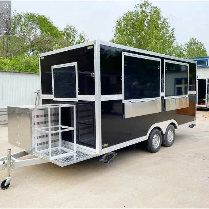 Street Mobile Kitchen  Food Trailer Customize Mobile Restaurant Mobile Food Trailers for Sale Usa Europe Australia