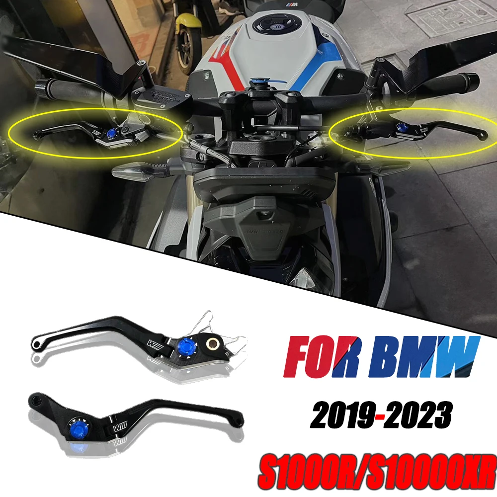 For BMW S1000R S1000XR 2019-2023 With M Logo Motorcycle CNC Aluminum Folding Adjust Brake Clutch Levers