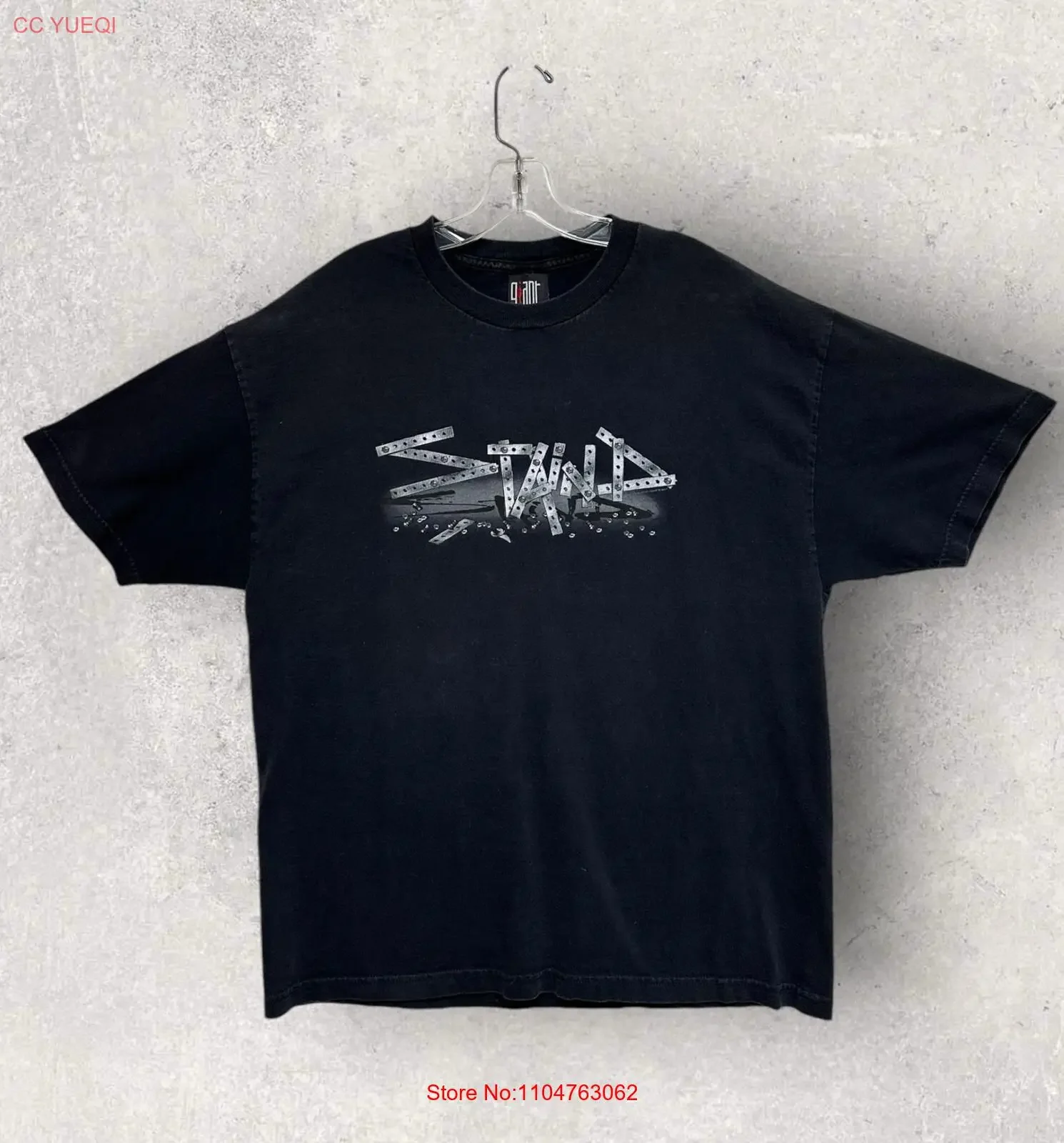 Vintage Staind Tour T Shirt Giant Tag XL 23 x29 5 90 s Y2K Fader vintage Washed graphic fashion Stylish Stretched Unisex