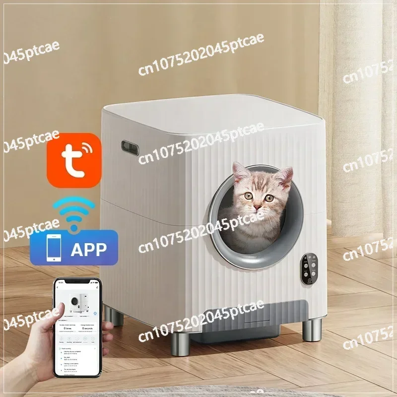 Big Size Smart Pet Automatic Cat Toilet Smart   Box Video Self-cleaning Toilet To Drain Cat  Stink