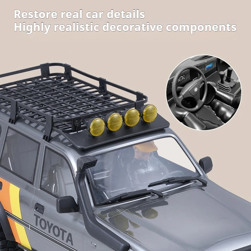 Fms Fcx10 1/10 スケール Lc80 RC クライミング車両完全比例リンケージライトアセンブリリモートコントロール電動オフロード車