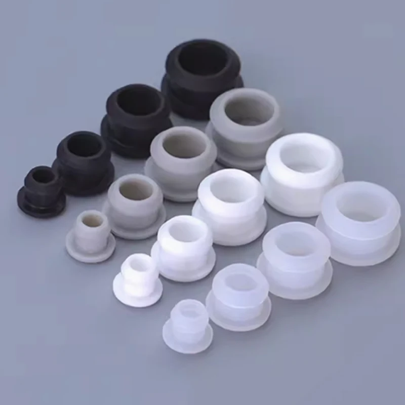 Silicone Rubber Conical Snap-on Hole Plug Blanking End T-type Plug Caps Seal Stopper 2.5mm-50.6mm